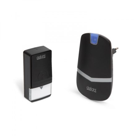 Digitális elem- és vezeték nélküli csengő - Kinetic - fekete