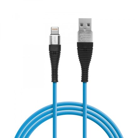 Adatkábel - iPhone - szilikon bevonat - 2A  - 2 m