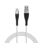 Adatkábel - microUSB - szilikon bevonat  - 2A - 2m
