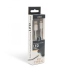 Adatkábel - Type-C - 1A - LED - ezüst - 1 m