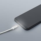 Adatkábel - MicroUSB - 1A - LED - ezüst - 1 m