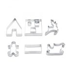 Sütikiszúró forma szett - 3D mézeskalács házikó - 9 db-os