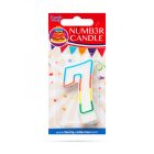 Tortagyertya - szám, 7cm - 7