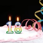 Tortagyertya - szám, 7 x 4 cm - 0