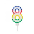 Tortagyertya - szám, 7 x 4 cm - 8