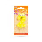 Tortagyertya - szám, 7 x 4 cm - 2