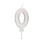 Tortagyertya - szám, 6,5 x 4 cm - 0