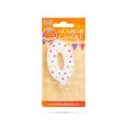 Tortagyertya - szám, 7 x 4 cm - 0