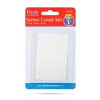 Csavartakaró szett - 13 mm - fehér - 24 db / csomag
