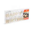 Születésnapi LED-es fényfüzér - "Happy Birthday" - ezüst - 2 m