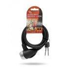 Kerékpár lakat 10 mm / 120 cm - fekete