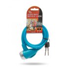 Kerékpár lakat 10 mm / 120 cm - kék