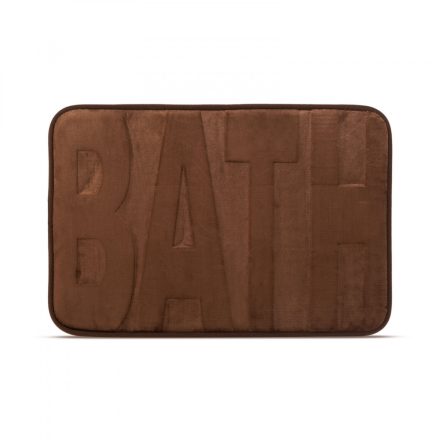 Fürdőszoba szőnyeg - "BATH" - barna - 60 x 40 cm