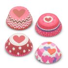 Muffin papír szett - szív - 100 db