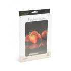 Konyhai mérleg - epres, fekete - max 5 kg