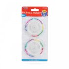 Gombostű készlet + tartó - többszínű - 2 db / szett