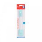 Szilikon spatula - világoskék, kétoldalú - 24,5 x 4,5 cm