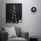 LED-es fali kép - "Burj Khalifa" - 10 hidegfehér LED - 38 x 48 cm