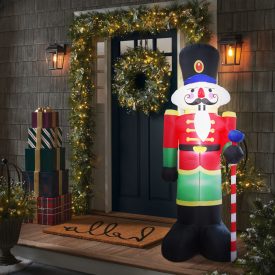   Felfújható karácsonyi diótörő - 240 cm - IP44 - 9 LED - hálózati