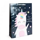 Ajándéktasak - textil füllel, papír - "extra" - 330 x 102 x 457 mm - 4 féle / csomag