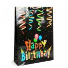 Ajándéktasak - textil füllel, papír - "extra" - 330 x 102 x 457 mm - 4 féle / csomag