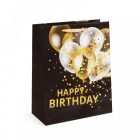 Ajándéktasak - textil füllel, papír - "nagy" - 265 x 127 x 330 mm - 4 féle / csomag