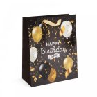 Ajándéktasak - textil füllel, papír - "nagy" - 265 x 127 x 330 mm - 4 féle / csomag