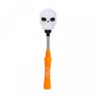 Halloween-i LED lámpa - rugós koponya - elemes