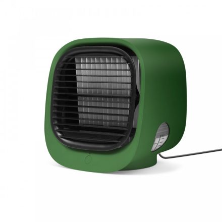 Hordozható mini léghűtő ventilátor - zöld