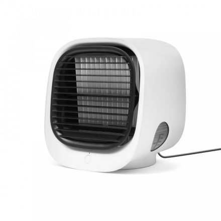 Hordozható mini léghűtő ventilátor - fehér