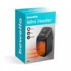 BEWELLO Mini hősugárzó - 400W - LED kijelző - 230V - fekete