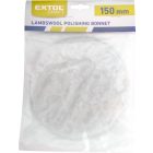 EXTOL polír korong, fehér, báránybőr; 150 mm 407201, 8894201 és 8894202 excenter csiszolókhoz