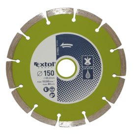   EXTOL gyémántvágó szegmenses; 115×22,2mm, max.13.300 ford/perc
