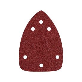   EXTOL delta csiszolópapír, lyukas klt. 10db, 97×140 mm; 6 db lyukkal, P80, 407130 csiszológéphez