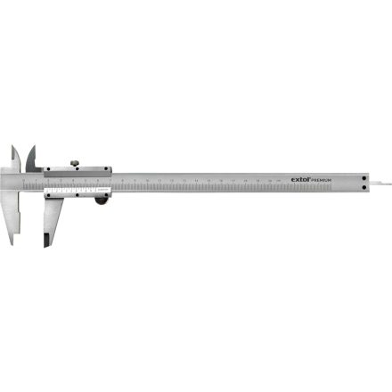 EXTOL tolómérő INOX (mélységmérővel) ; 0,05×200mm