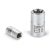 EXTOL dugófej, torx, 1/2", 61CrV5 mattkróm, 38mm hosszú; E12 FORTUM