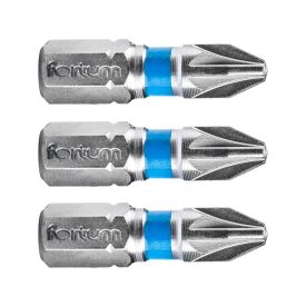   EXTOL behajtóhegy PZ, 3 db, S2 acél; PZ 2×25mm, bliszteren