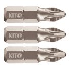 EXTOL behajtóhegy PZ, 3 db, S2 acél; PZ 2×25mm, ACR, bliszteren