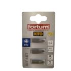 EXTOL behajtóhegy PZ, 3 db, S2 acél; PZ 2×25mm, ACR, bliszteren