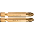 EXTOL behajtóhegy PZ, 2 db, S2 acél, Titanium bevonat; PZ 2×50mm, bliszteren