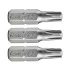 EXTOL behajtóhegy TORX, 3 db, S2 acél; T 30×25mm, bliszteren