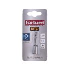 EXTOL behajtó hatlapfejű csavarhoz ; 7×48mm, 1/4" hatszög befogás, CV, mágneses