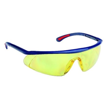 EXTOL Szemüveg BARDEN sárga AF, AS, UV, állítható szárú, páramentes, karcálló, PC látómezővel