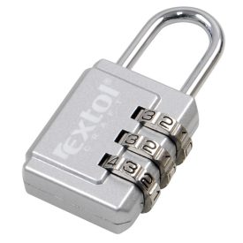   EXTOL EXTOL CRAFT bőröndlakat, számzáras, 1000 db kód beállítható, 26×55mm, kengyelátmérő: 3,5 mm