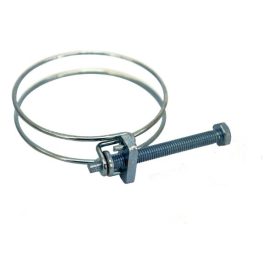   EXTOL dupla drótbilincs, DWC, 60-65mm, állítható,  2"-os csőhöz