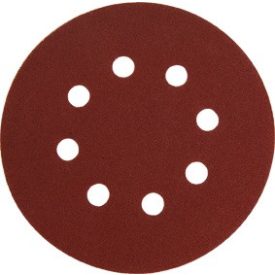   EXTOL csiszolókorong vászon, lyukas klt. 10db, 125mm, 8 db lyukkal, P40-es, tépőzáras, 407202, 8894201 és 8894202-höz