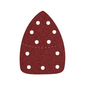   EXTOL delta csiszolópapír, lyukas klt. 10db, 149×105 mm; 11 db lyukkal, P120, 8894002 csiszológéphez