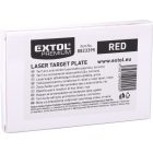 EXTOL lézeres céltábla vízszintezőhöz, PIROS, 105×75mm