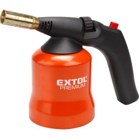   EXTOL gázlámpa forrasztáshoz, PB gázhoz, piezó gyújtásssal, max. 1200°C, 1,7kW, EN521, fém gázpalack