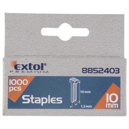 EXTOL szeg fejjel profi tűzőgéphez 1000db ; 12mm (2,0×1,2mm)